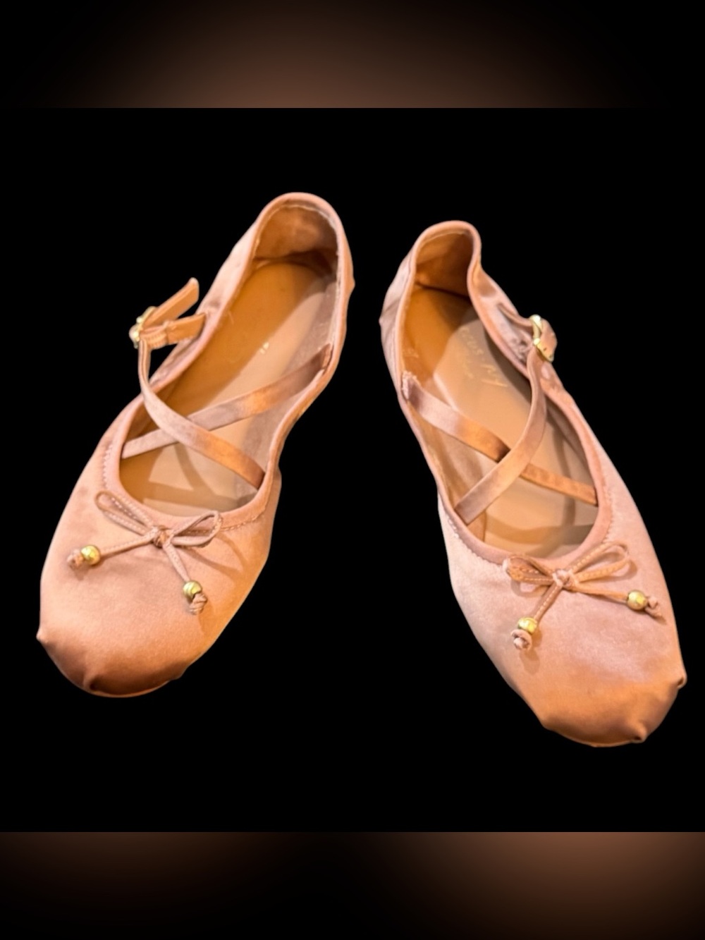 Circus by Sam Edelman Zuri Dark French Macaroon Pink Satin Ballet Flat Sz 8